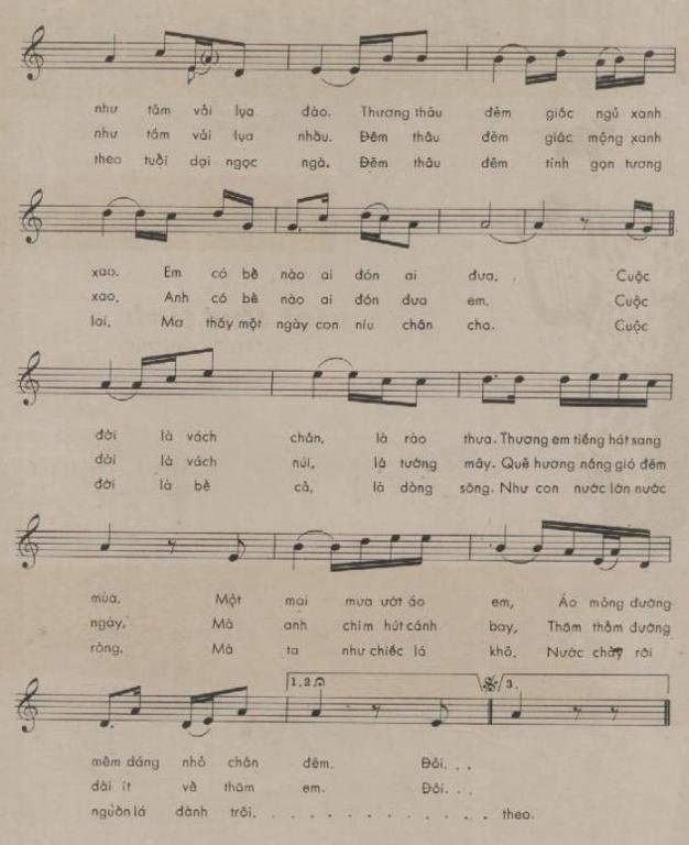 Sheet nhạc Trộm Nhìn Nhau 2